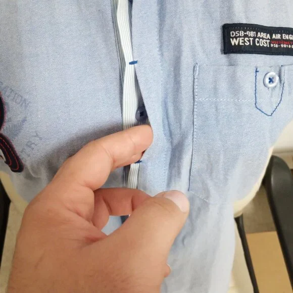 Navigation button down shirt - Picture 2 of 4